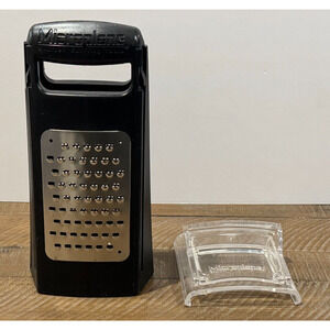 Microplane Thick and Thin Box Grater with Removable Guard - RARE - Cheese Grater
